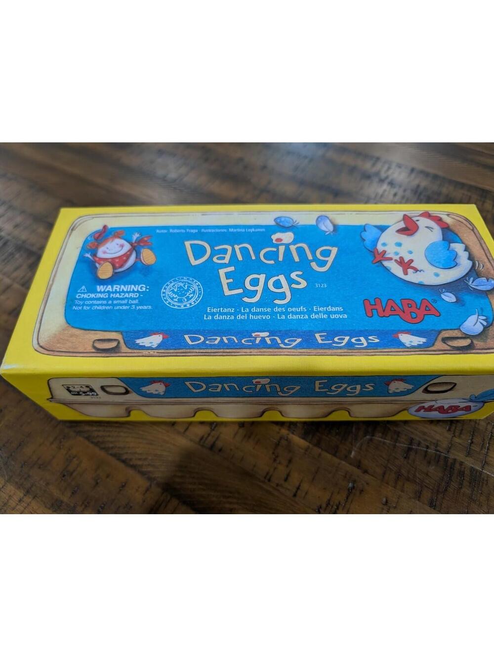 HABA Dancing Eggs Game 3123 Germany Waldorf Montessori Family Complete Set VGC!